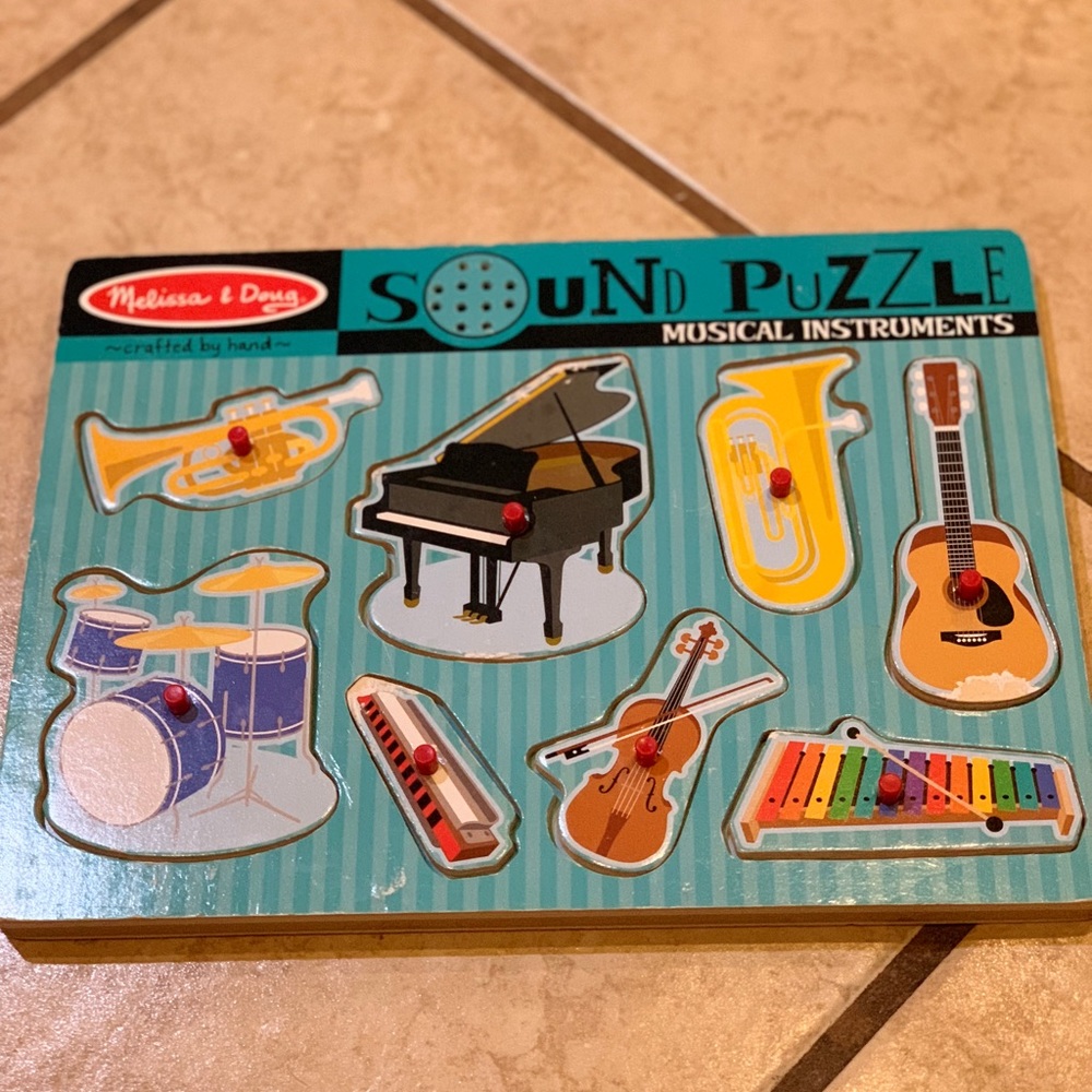 Melissa and Doug sound puzzle musical instruments